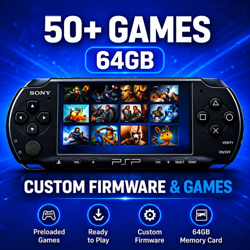 Psp 64gb modded - psp, card