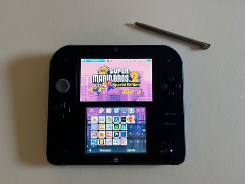 Modded black blue nintendo 2ds - black/blue,
