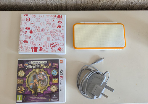 Nintendo 2ds white orange - nintendo, xl