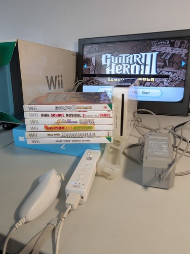 Wii console boxed with - boxed, games