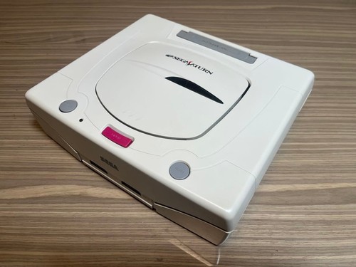 Sega saturn console white - sega,